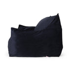 Calef Modern Velveteen 2 Seater Oversized Bean Bag Chair with Armrests
