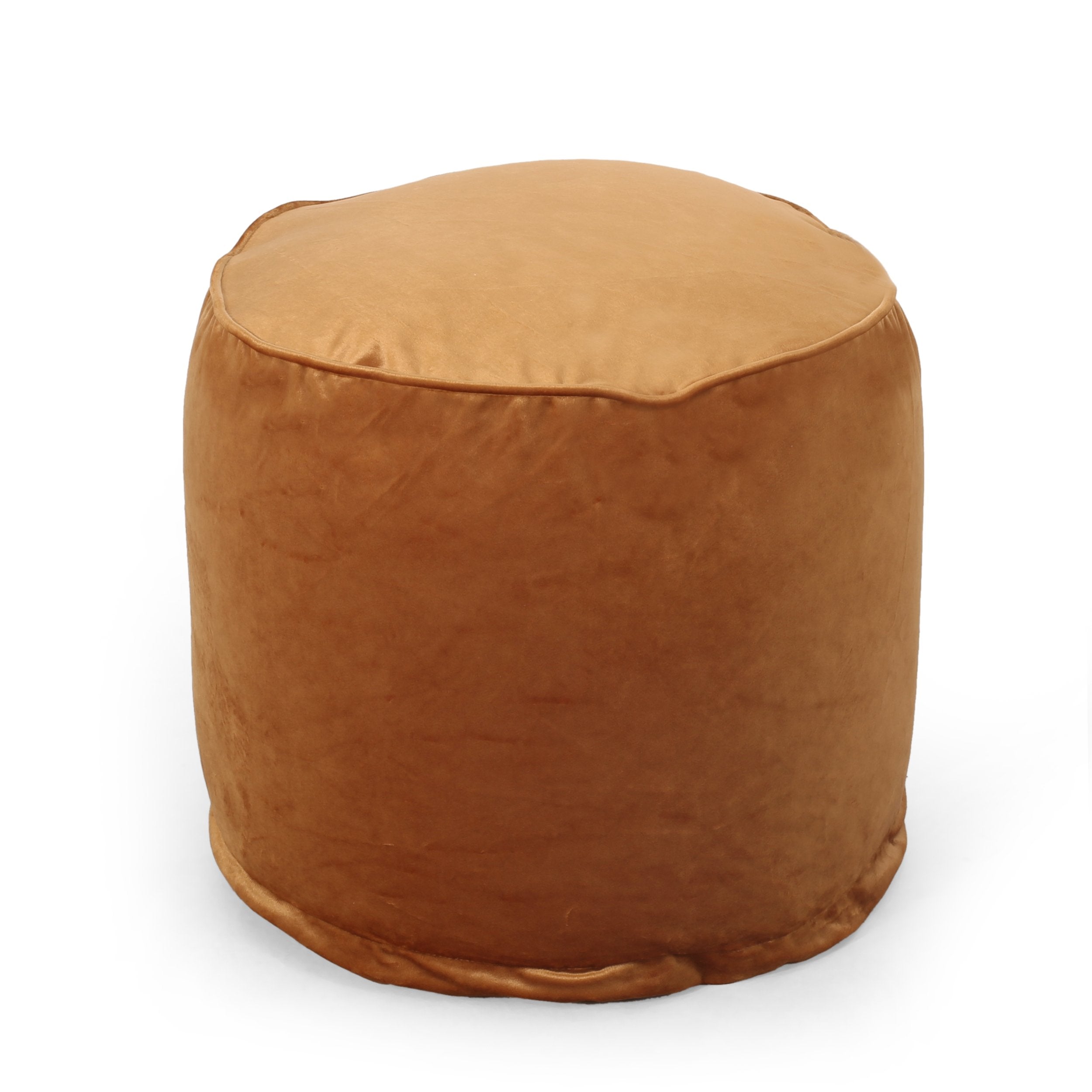 Bleckley Gwinnett Modern Velveteen Cylinder Pouf