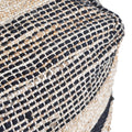 Lola Boho Handcrafted Fabric Cube Pouf