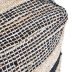 Lola Boho Handcrafted Fabric Cube Pouf