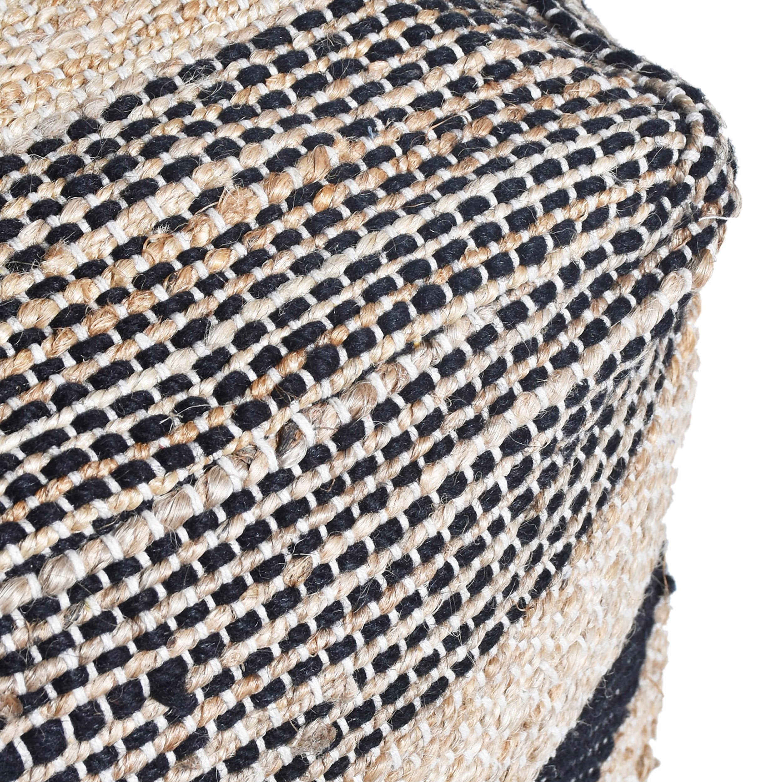 Lola Boho Handcrafted Fabric Cube Pouf