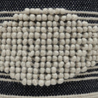 Villard Boho Handcrafted Fabric Cylinder Pouf