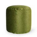 Bleckley Gwinnett Modern Velveteen Cylinder Pouf