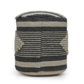 Villard Boho Handcrafted Fabric Cylinder Pouf