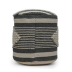 Villard Boho Handcrafted Fabric Cylinder Pouf