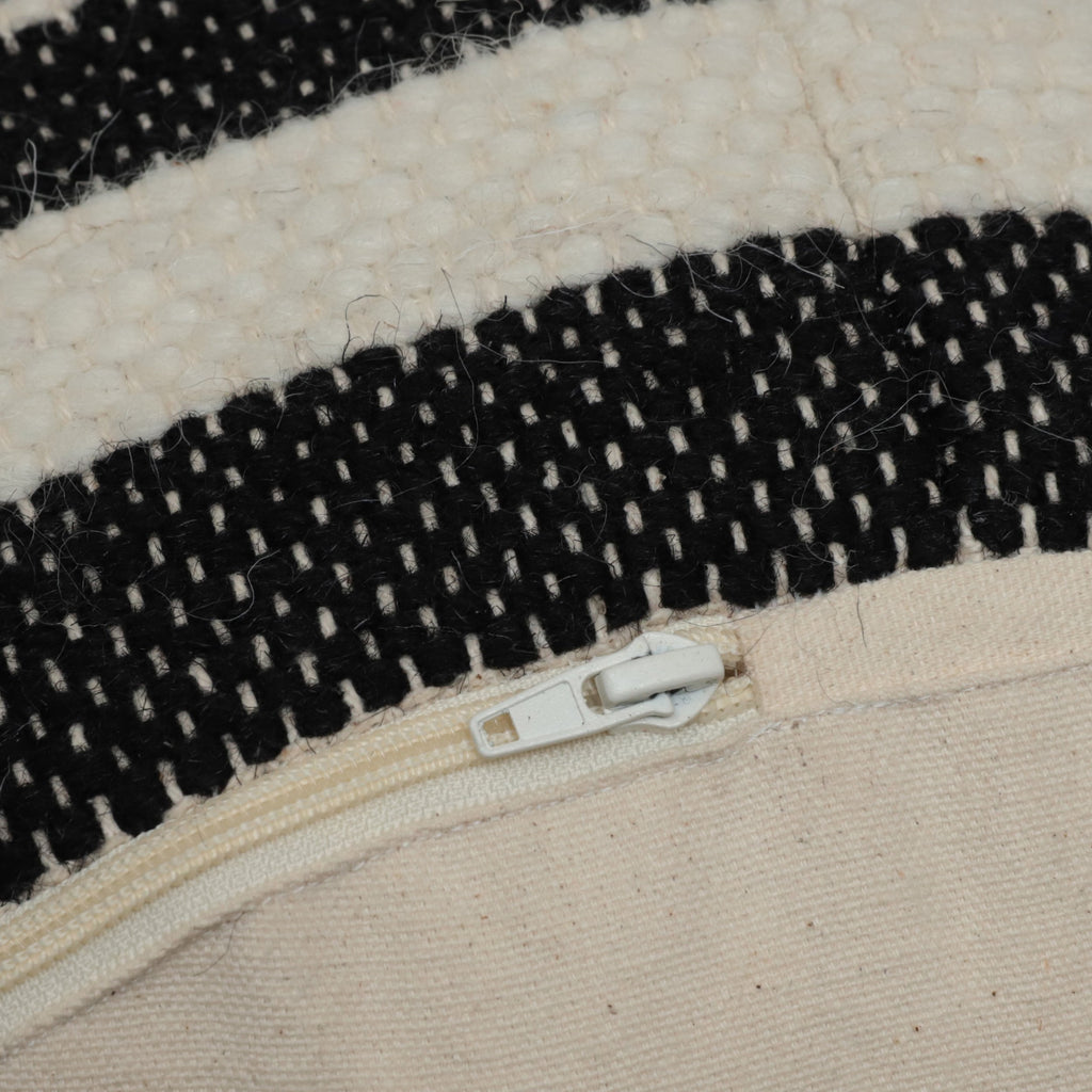 Villard Boho Handcrafted Fabric Cylinder Pouf